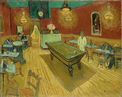 Vincent van Gogh, Nachtcafé, 1889. Yale University Art Gallery, New Haven